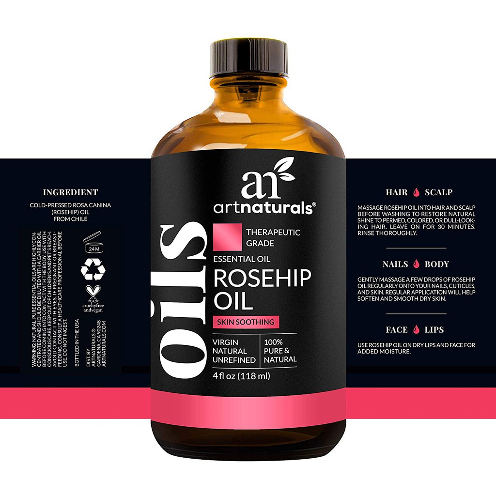 ✅ Tinh Dầu Nụ Tầm Xuân | Artnaturals Rosehip Oil | 118ml