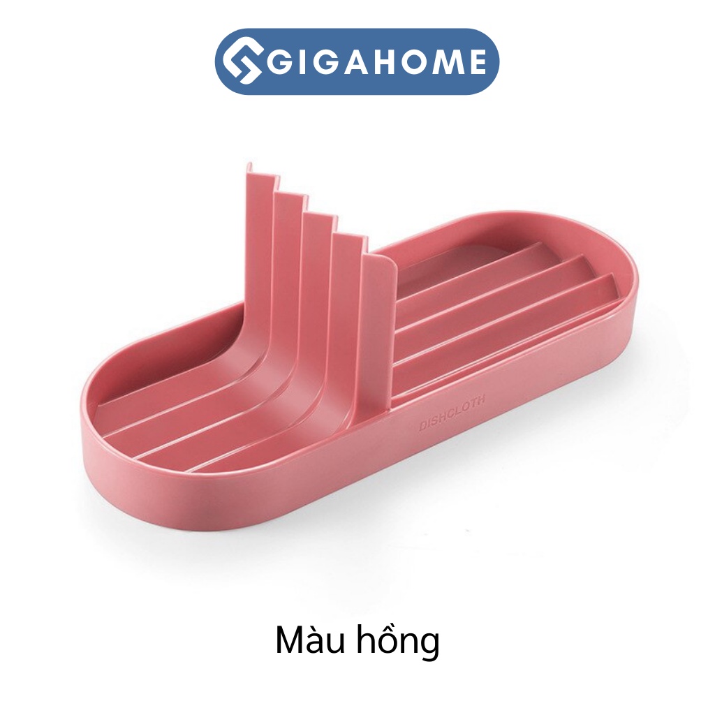 Khay Đựng Xà Phòng, Đồ Dùng Rửa Chén 2 Ngăn GIGAHOME Thiết Kế Đẹp Mắt, Sang Trọng 8925