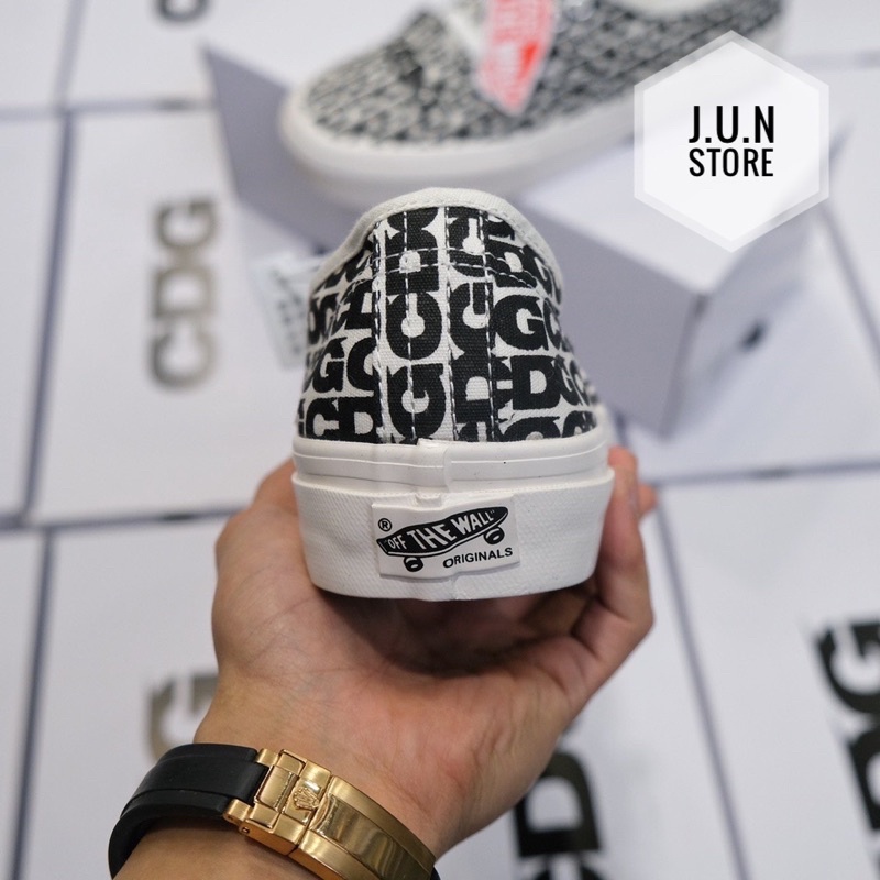 GIÀY VANS CHỮ CDG SC LÓT DA THẬT