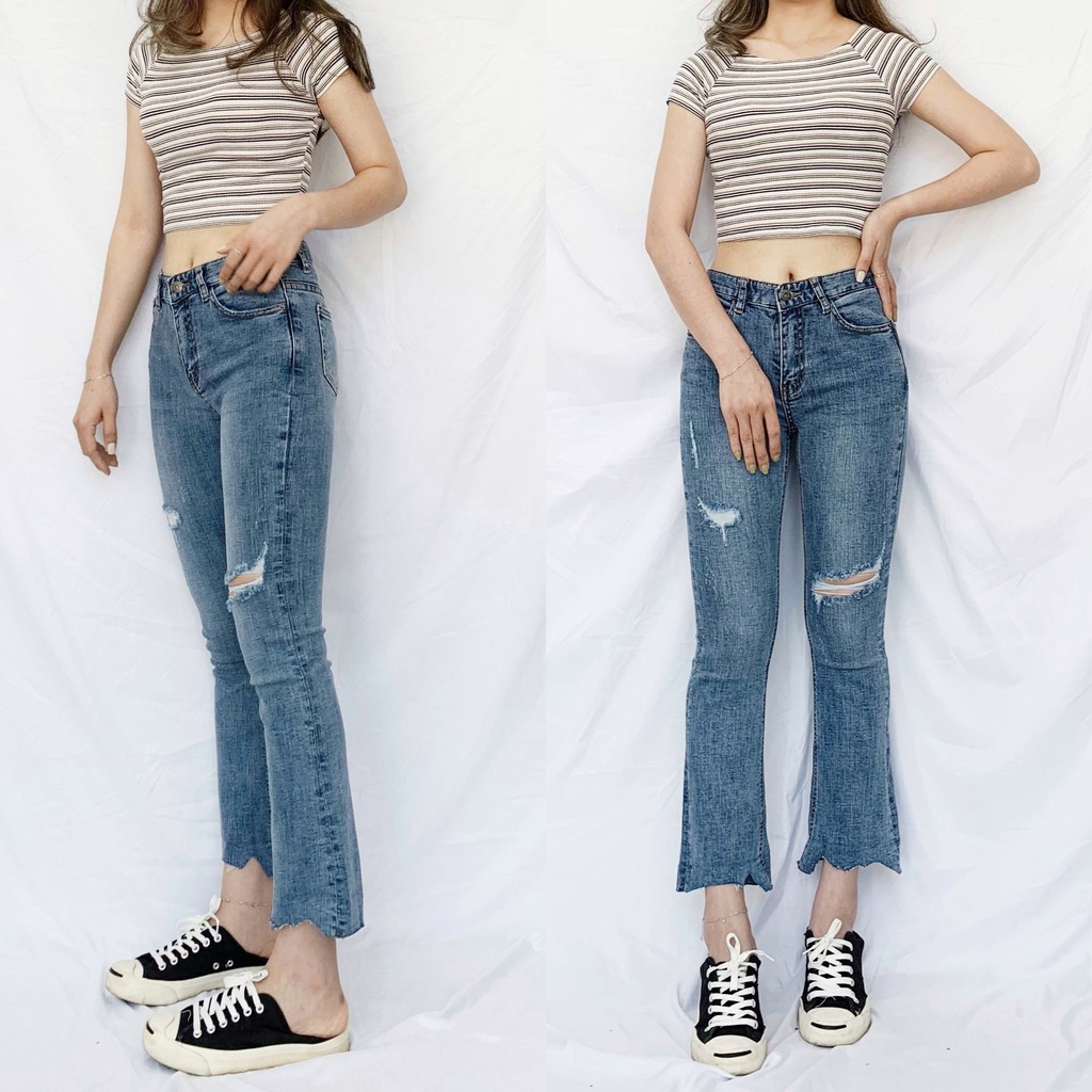 Jeans ôm loe nhẹ Q1772ti