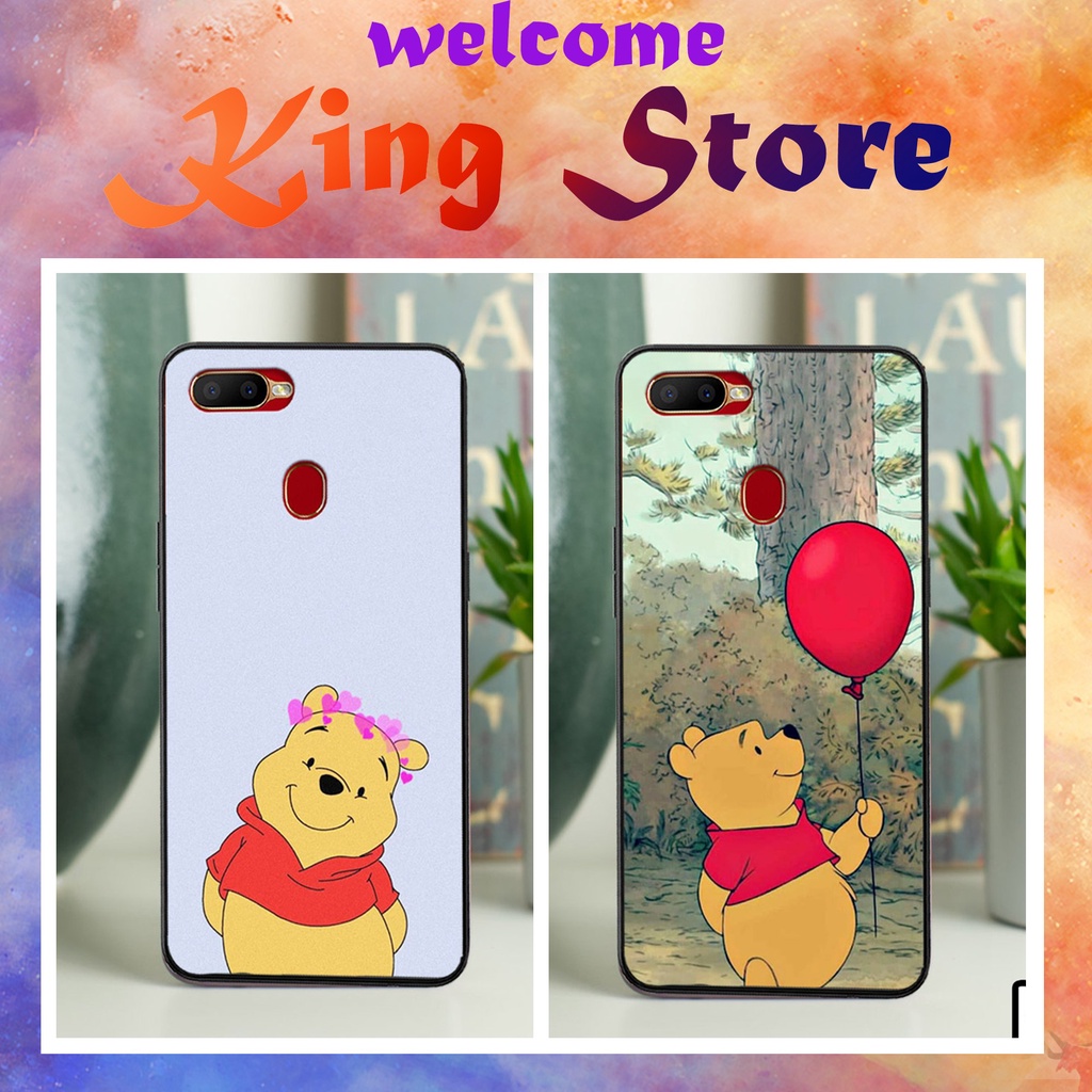 [SIÊU ƯU ĐÃI] Ốp lưng Oppo A1K/A3S/A5S/A7/A12 in hình CHÚ GẤU POOH siêu đẹp, độc, lạ_KINGSTORE.HN_Ốp lưng điện thoại