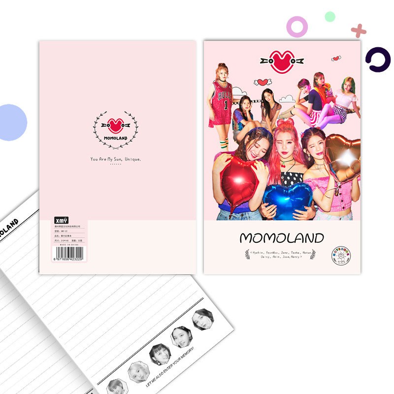 Sổ in hình Momoland