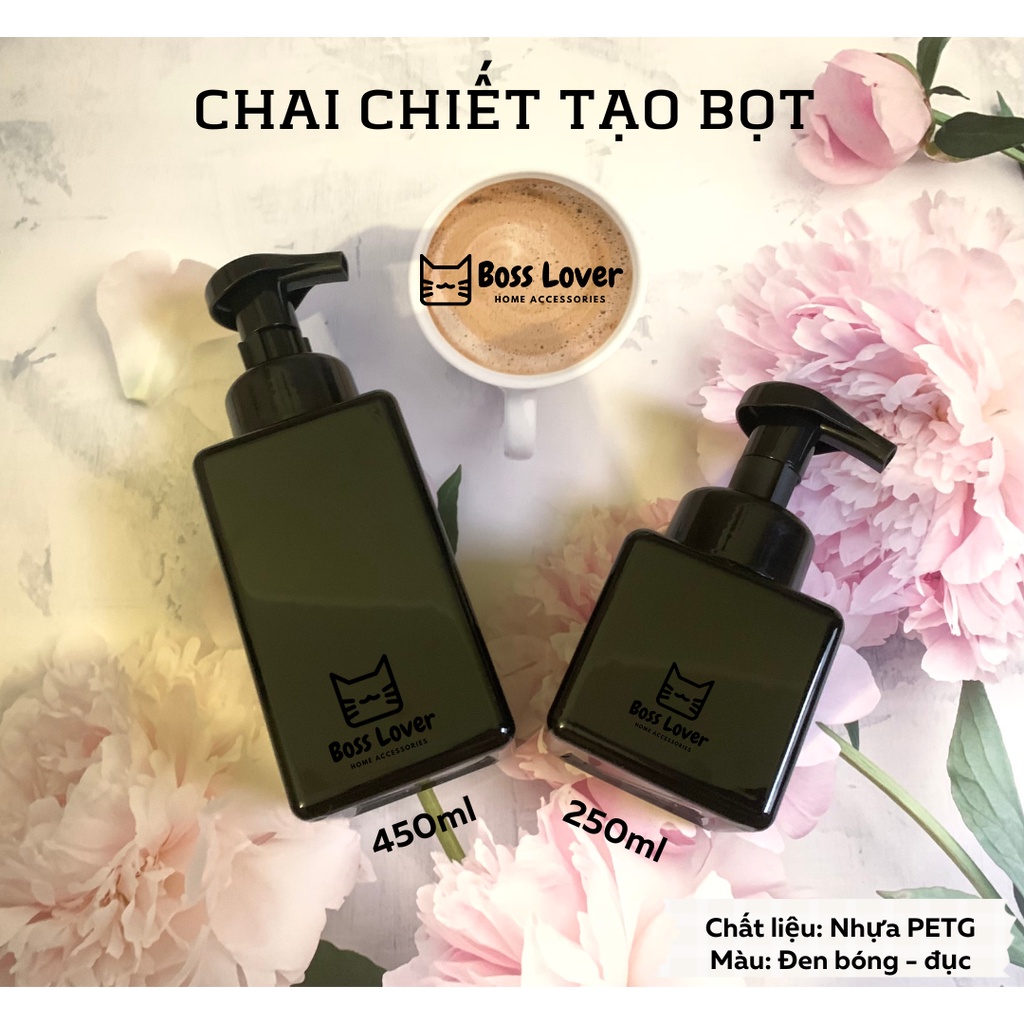 Chai nhấn tạo bọt dùng chiết mỹ phẩm màu mới sang trọng