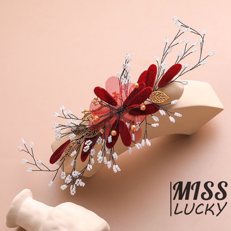 Kẹp tóc đính hoa thời trang cổ điển cho nữ