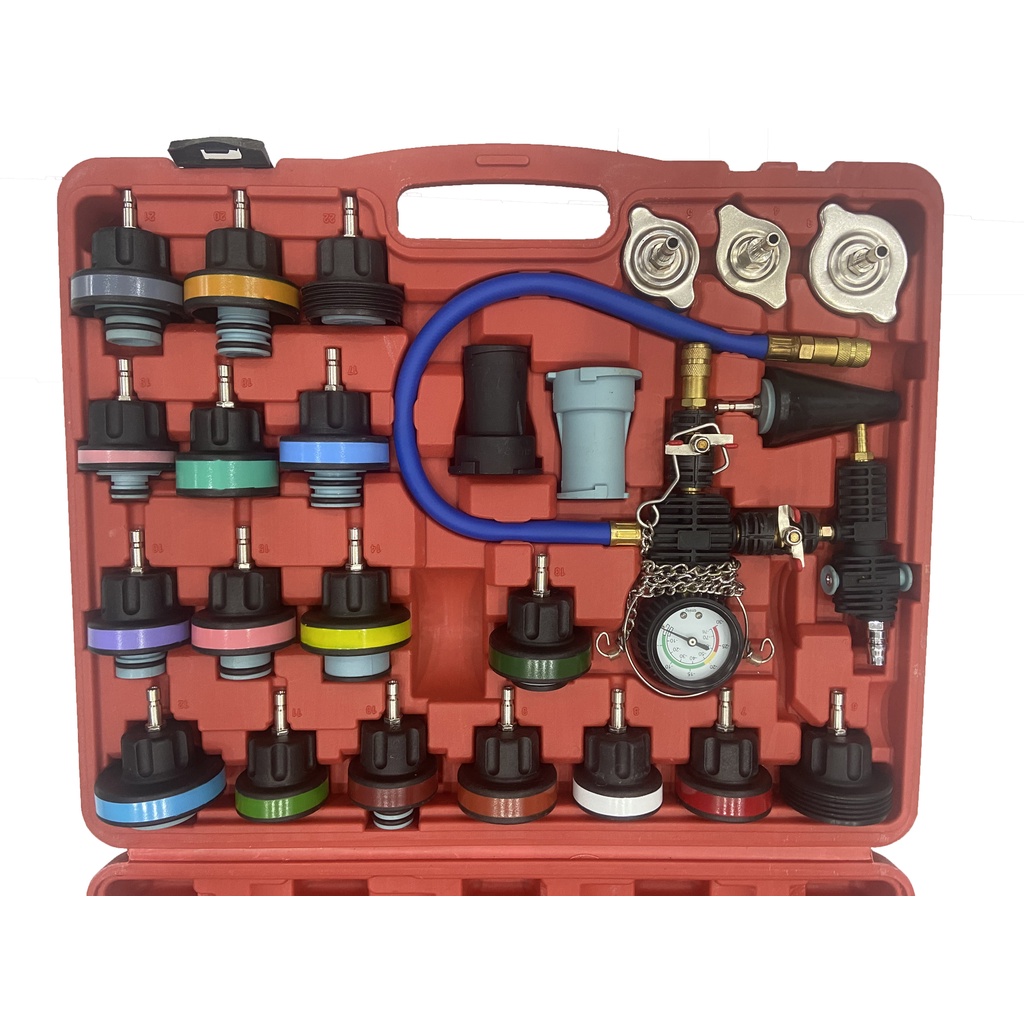 Bộ kiểm tra áp suất tản nhiệt ô tô đa năng Universal (BAO GỒM 28 MÓN)
