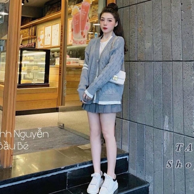 Áo khoác len cadigan Thom- Hàng Quảng Châu