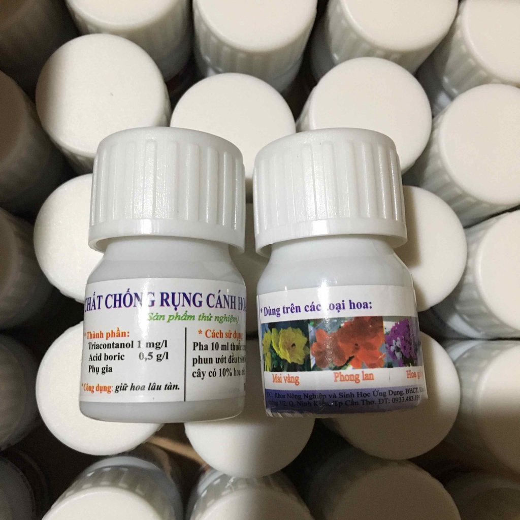 Chế phẩm chống rụng cánh hoa ĐHCT, thích hợp với nhiều loại hoa khác nhau, dung tích 20ml