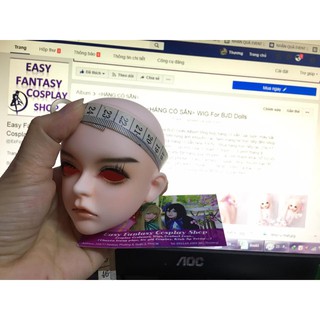 Tóc lông thú búp bê BJD - size 22cm