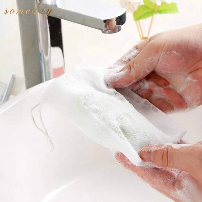 Túi Lưới Tạo Bọt Xà Phòng Rửa Mặt Tiện Dụng