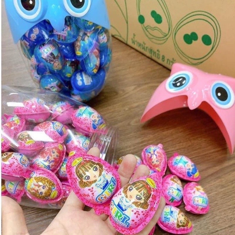 Trứng Đồ Chơi Socola Cú Thái Lan - Chocolate Eggs Surprise Toy For Kids - Hộp 60 quả