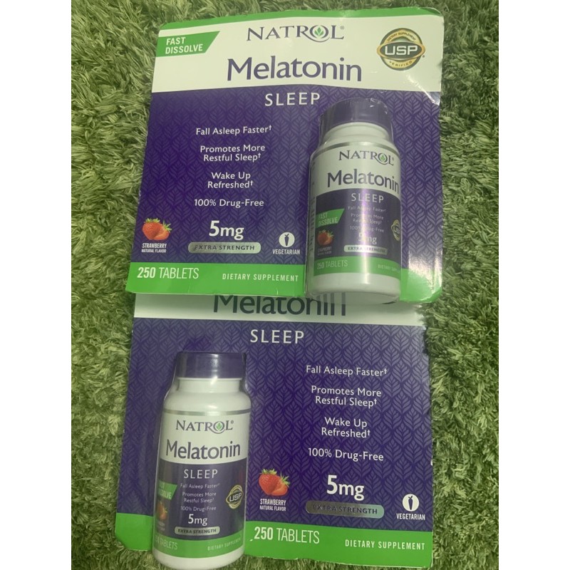 Hộp ngậm Natrol Melatonin Sleep 5mg 250v