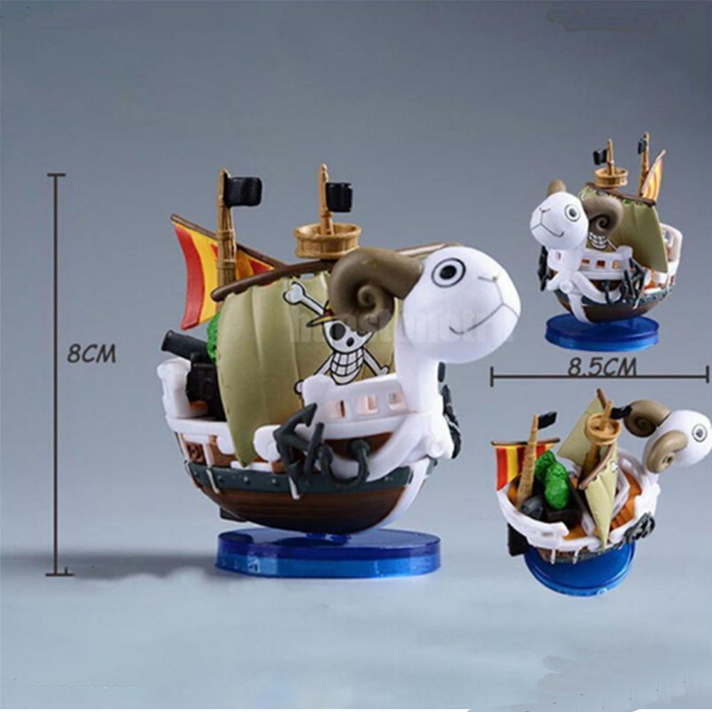 RAINBOW Great Sailing Going Merry Action Figure Manga Collectibles One Piece Ship Thousand Sunny Grand Pirate Lifelike Ship Hot Blooded Marine