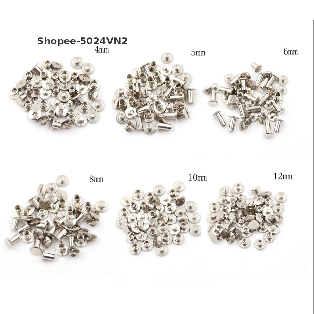 [&amp; Home &amp; living &amp;] 20 Đinh Tán Bằng Niken Kích Thước 5x6mm Hữu Ích Cho Album Ảnh / Đồ Thủ Công