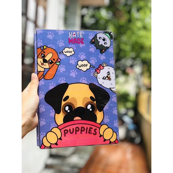 Ngôi nhà búp bê giấy puppies thay đồ cho cún cưng