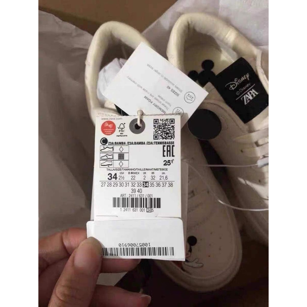 GIÀY ZARA FULL MICKEY CHÍNH HÃNG