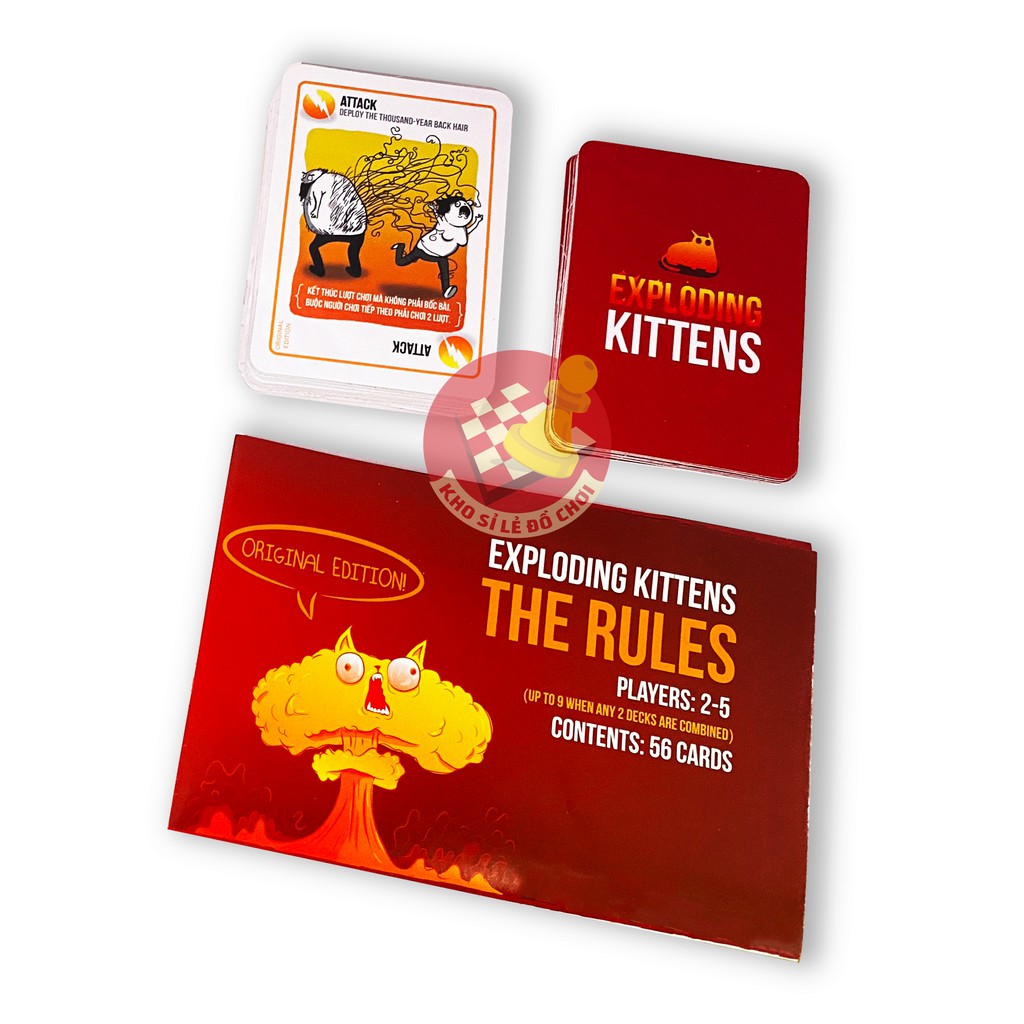 Mèo Nổ - Boardgame Exploding Kittens tiếng việt (bản cơ bản)