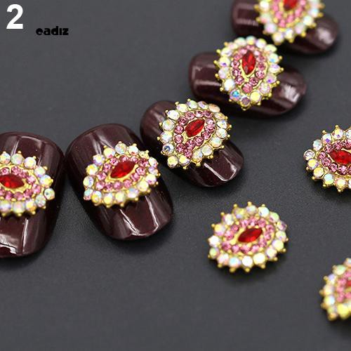 [Hàng mới về] Bộ 10 đá nhân tạo 3D dán trang trí móng tay sang trọng lấp lánh