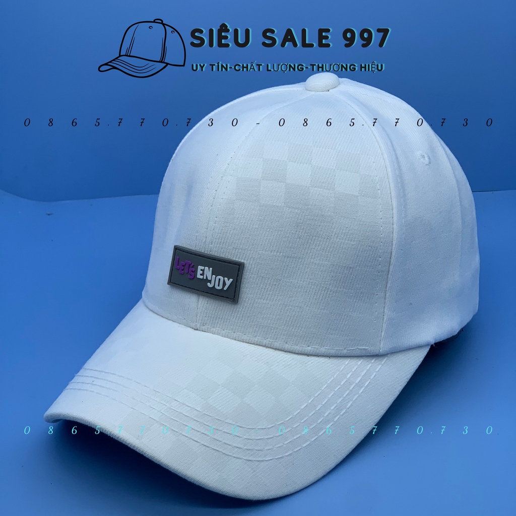 NÓN KẾT NHUNG CARO LOGO ENJOY NHIỀU MÀU FORM SIÊU ĐẸP THỜI TRANG CÁ TÍNH DỂ PHỐI ĐỒ