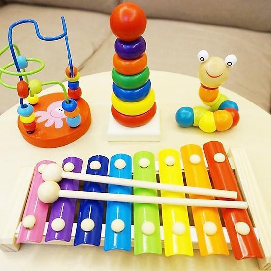 Đàn Piano Xylophone gỗ 8 thanh quãng - Đồ chơi âm nhạc cho bé Bin Shop