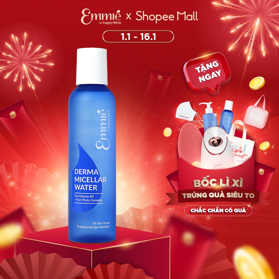 Nước Tẩy Trang Sạch Sâu Không Khô Da Emmie By Happy Skin 250ml