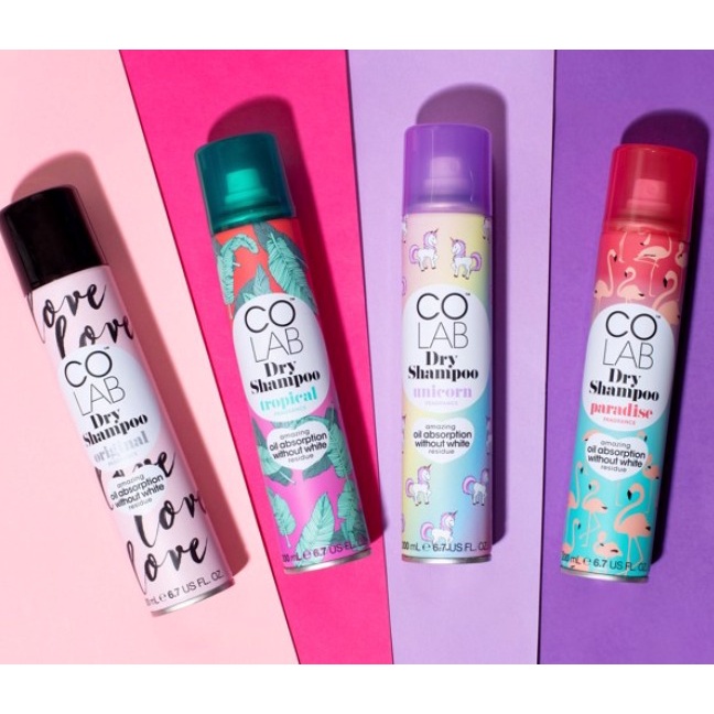 Dầu Gội Khô Colab Dry Shampo-Uk