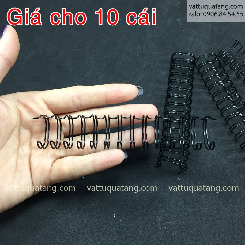 Lò xo sổ tay size gần A6 10 cái/bịch . 14 mắc