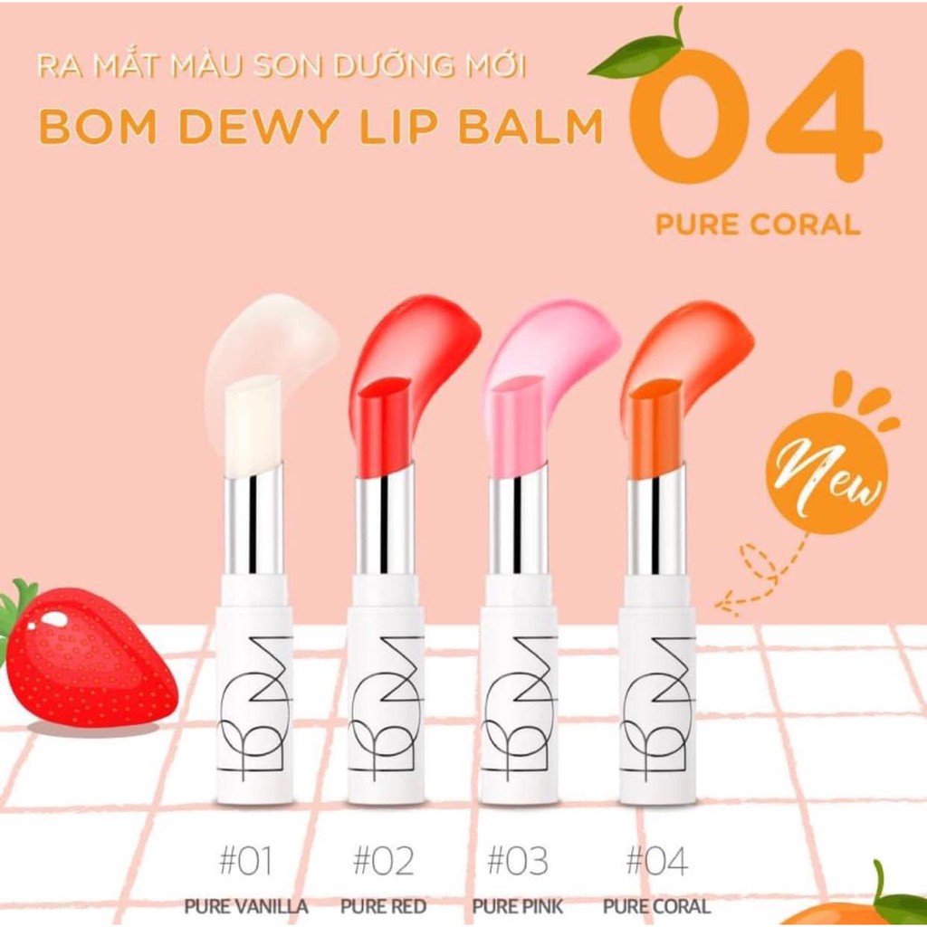 Son dưỡng môi B.O.M DEWY LIP BALM