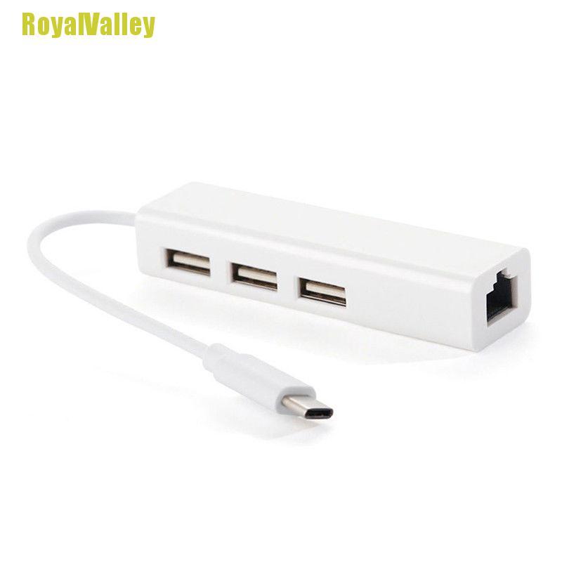 Bộ Chuyển Đổi Usb-C 3.1 Sang Usb 3.0 Rj45 Cho Macbook Us Yym