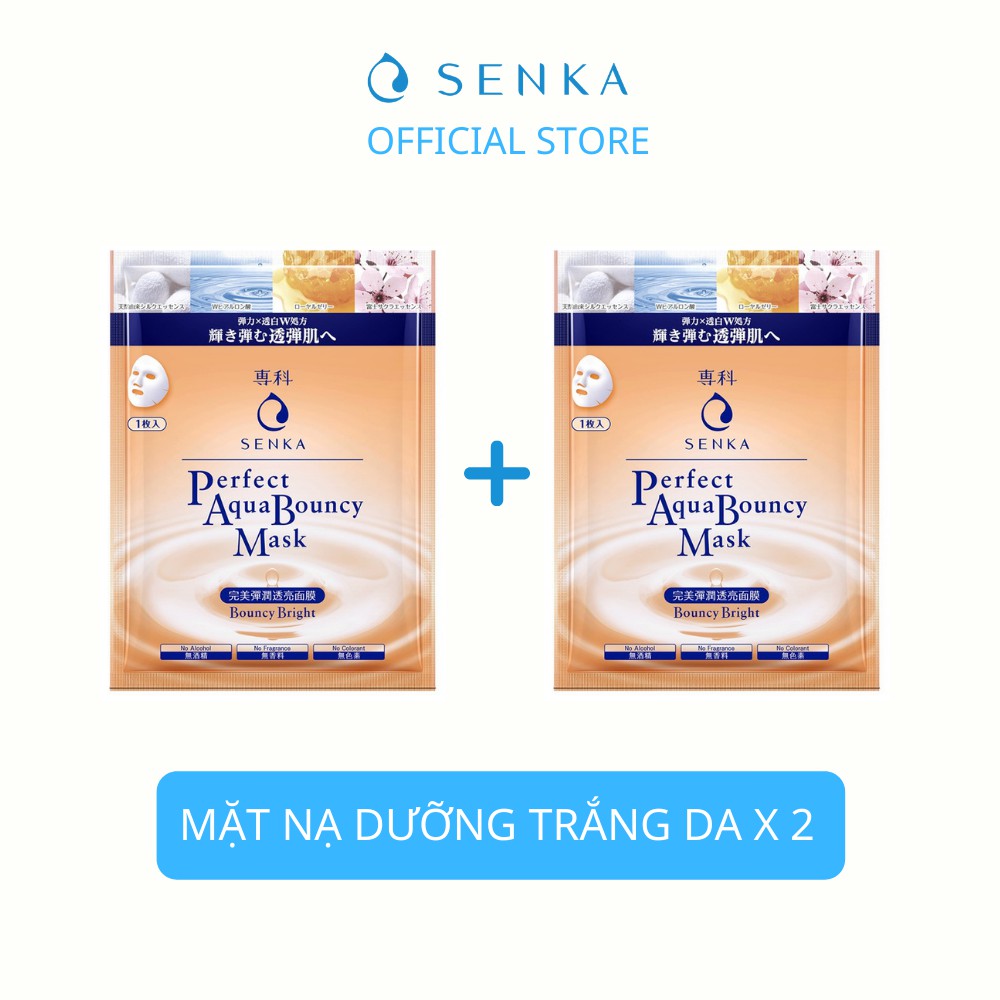 Mặt nạ dưỡng da đàn hồi và sáng mịn SENKA Aqua B Bright Mask 23g