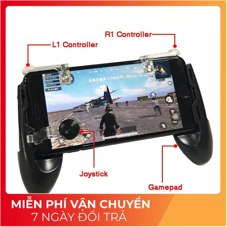 Tay cầm chơi game JL 01 có nút di chuyển Joystick chơi Liên Quân Mobile Pubg Ros Free Fire