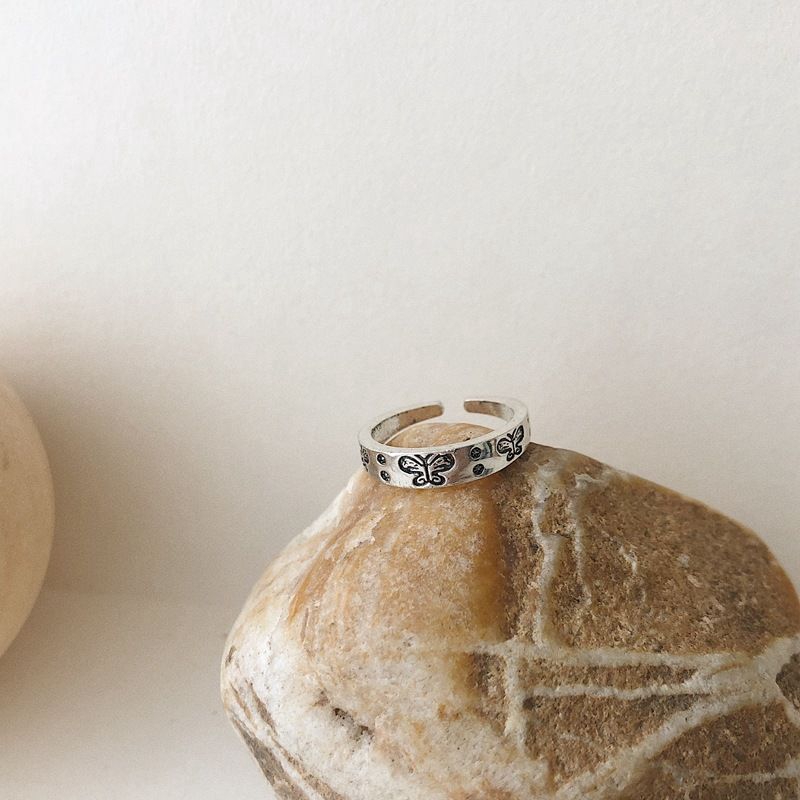 Nhẫn Thiết Kế Hình Bướm Phong Cách Hàn Quốc Xinh Xắn 22482 Dành Cho Nữ