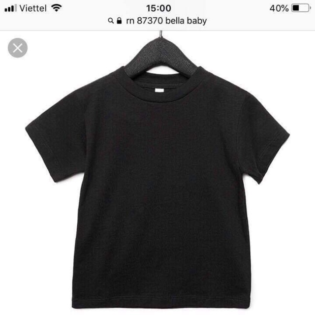 Áo cộc tay Bella Canvas cho bé