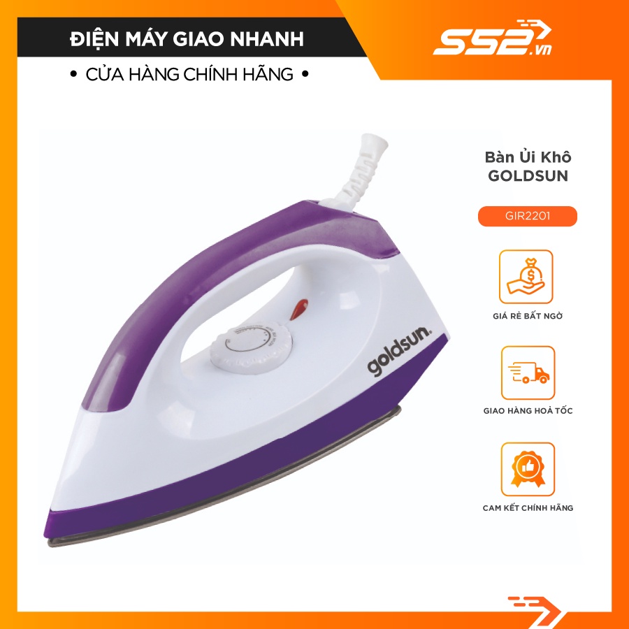 Bàn Là Khô Goldsun GIR2201/GIR2202 -Hàng Chính Hãng