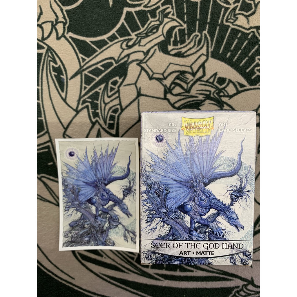 Phụ kiện Card Game Sleeve boc bài lẻ Dragon Shield Double art Seer of the God hand matte