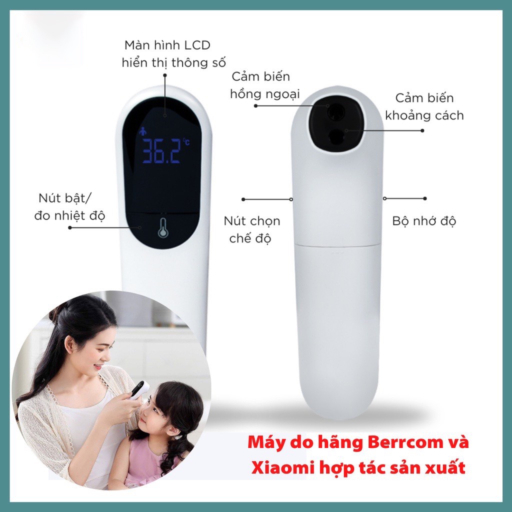 Nhiệt kế hồng ngoại cảm biến thông minh Xiaomi JBX-305 Chính hãng, 3 chế độ đo, lưu 30 kết quả
