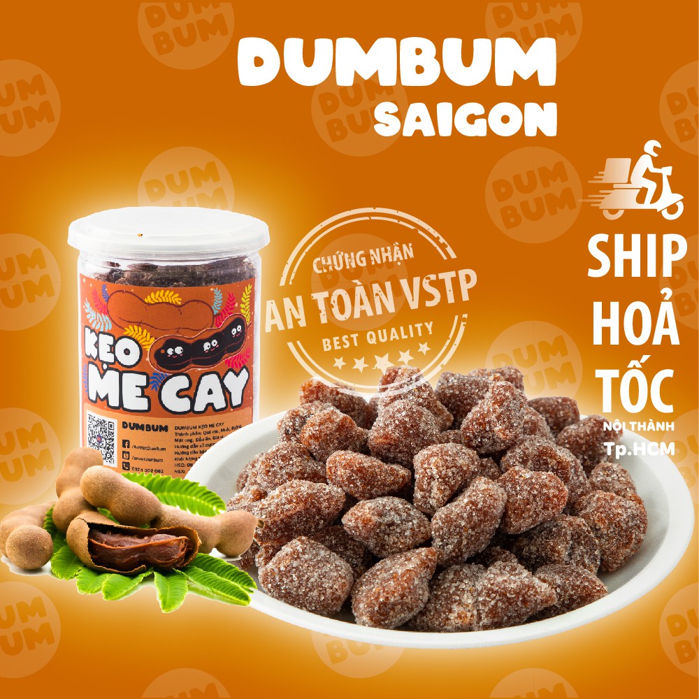 Kẹo me cay DumBum 400g đồ ăn vặt Sài Gòn