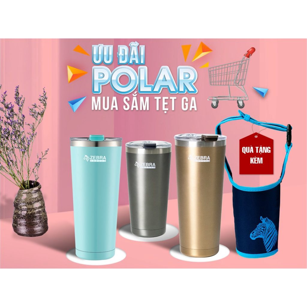 Ly giữ nhiệt Zebra Polar 870ml ( Giao màu ngẫu nhiên)