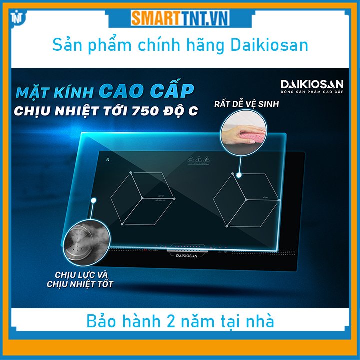 Bếp từ đôi cao cấp chính hãng Daikiosan DKT 200002 mới