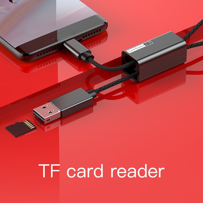 Đầu đọc thẻ nhớ tích hợp Cáp USB Type C Baseus Pendant Card Reader