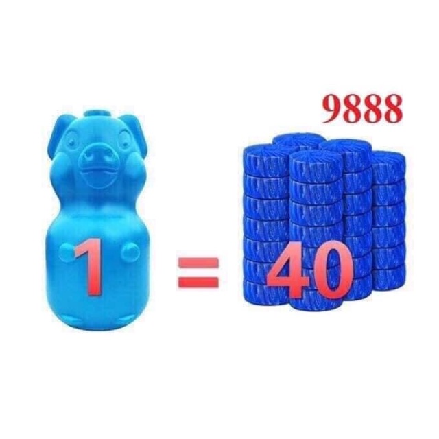 Heo thả bồn cầu