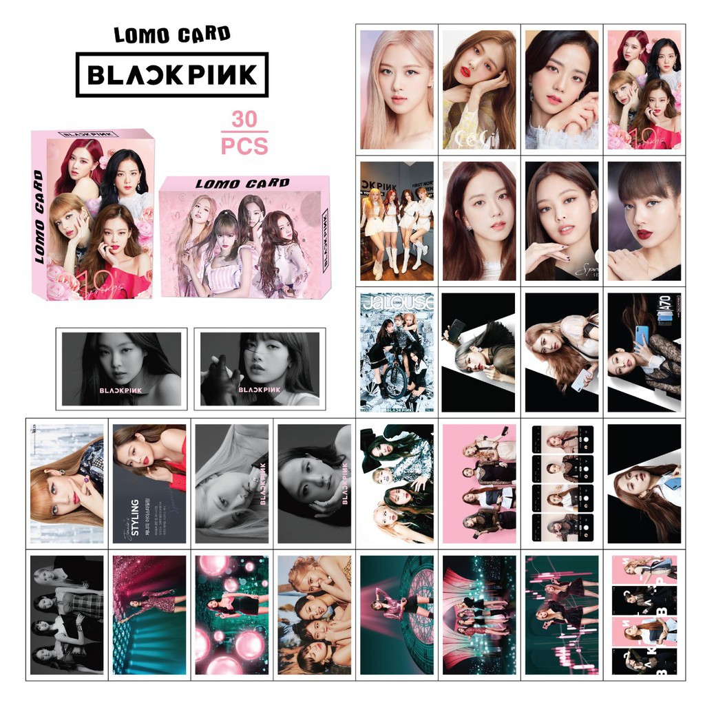 Lomo Card BLACKPINK album "KILL THIS LOVE" - 1 Hộp 30 Ảnh