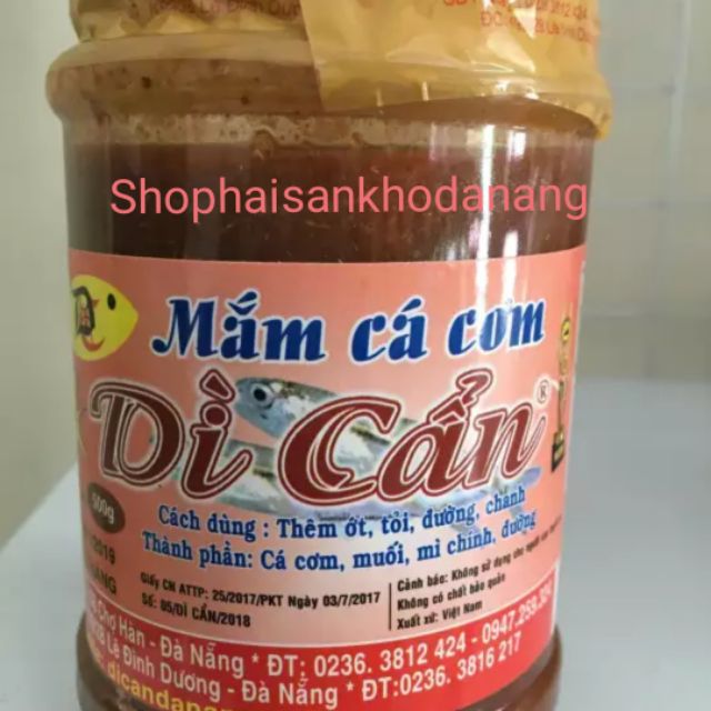 Mắm nêm cá cơm nguyên con dì cẩn siêu ngon hũ 500gr