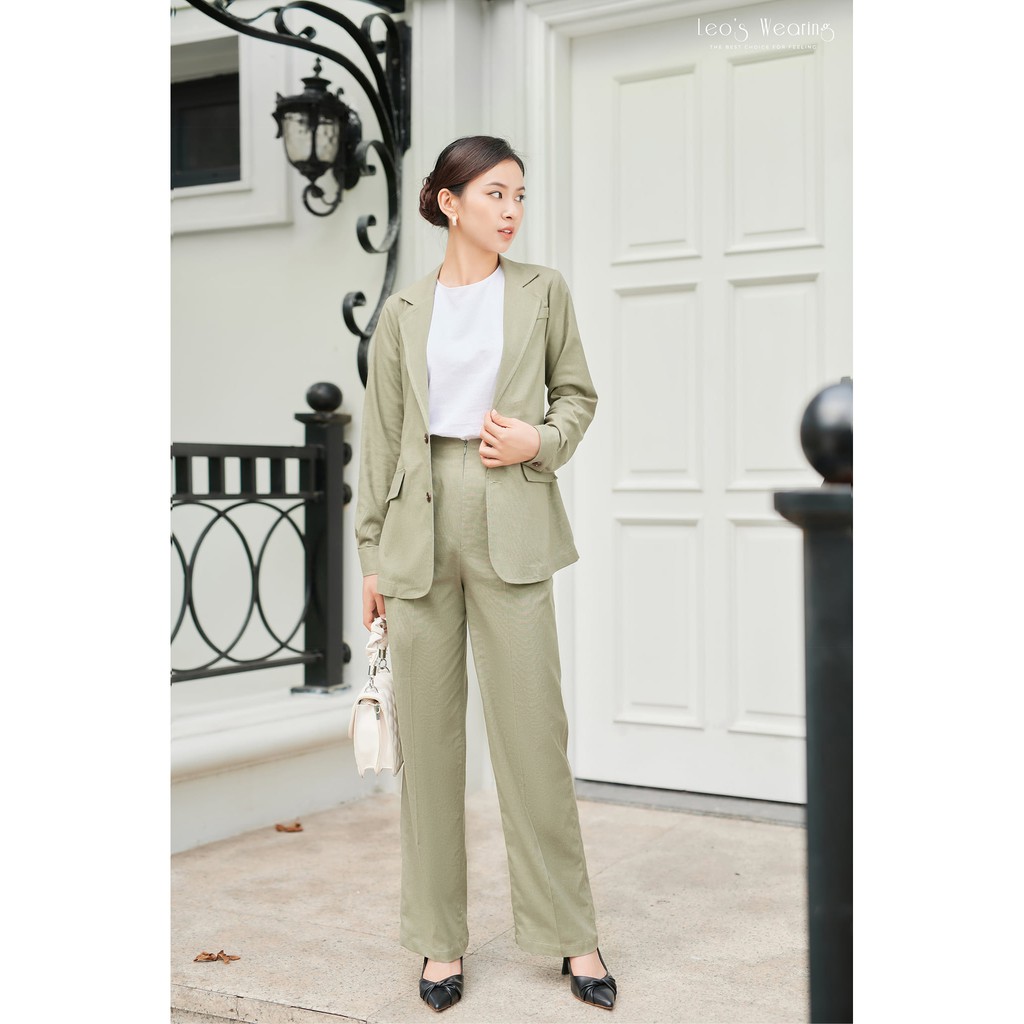 B12 – SET ÁO QUẦN VEST VÀ ÁO SƠ MI LINEN BỘT CAO CẤP