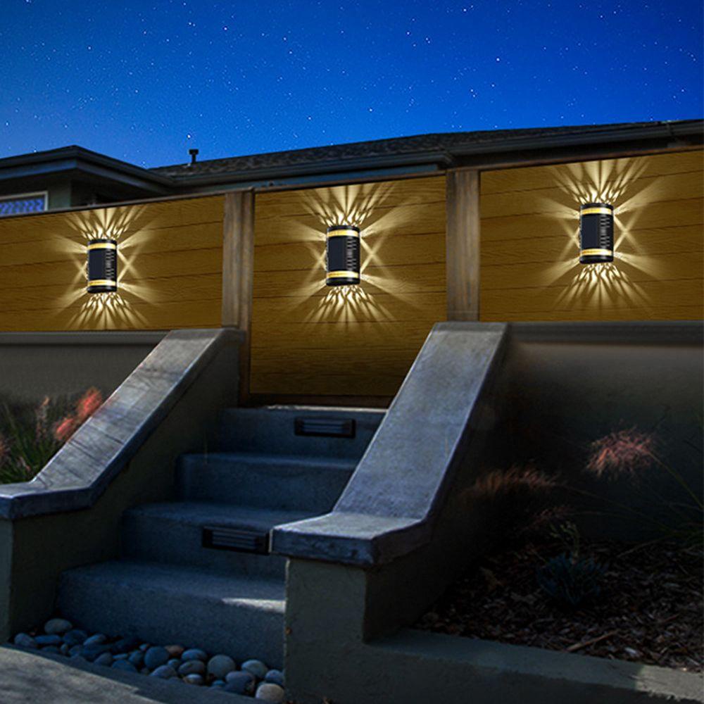 GOGOUP Đèn Năng Lượng Mặt Trời Cảm Biến Tự Động Dùng Trang Trí Ngoài Trời