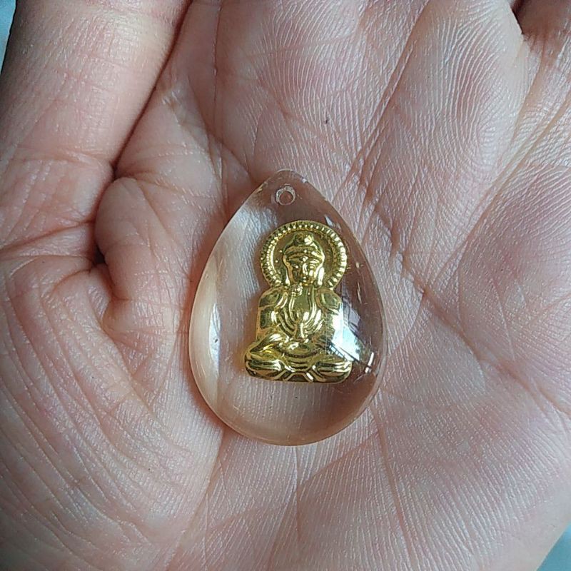 Mặt thủy tinh phật di lạc, quan âm, mặt dây chuyền