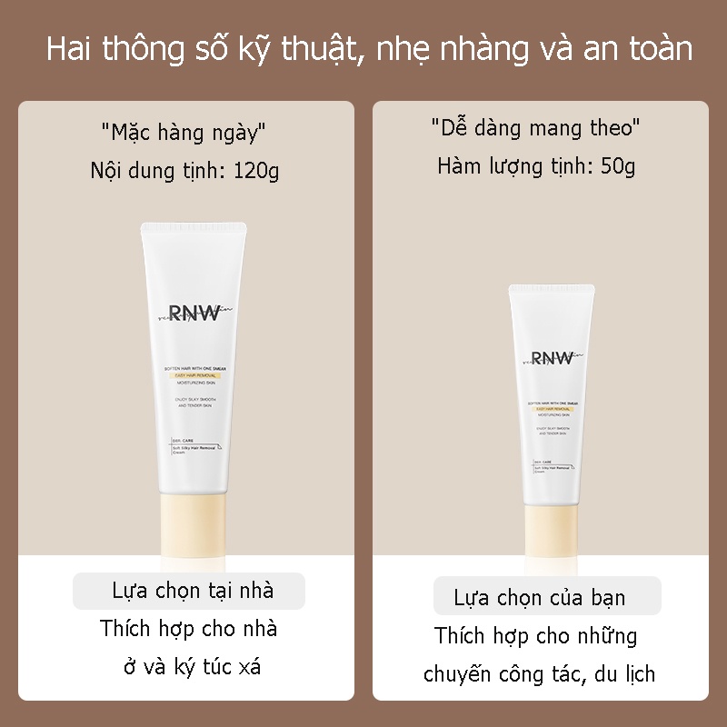 Kem Tẩy Lông Rnw Dịu Nhẹ Không Gây Kích Ứng Cho Vùng Da Dưới Cánh Tay Và Chân Cho Nam Nữ 120g