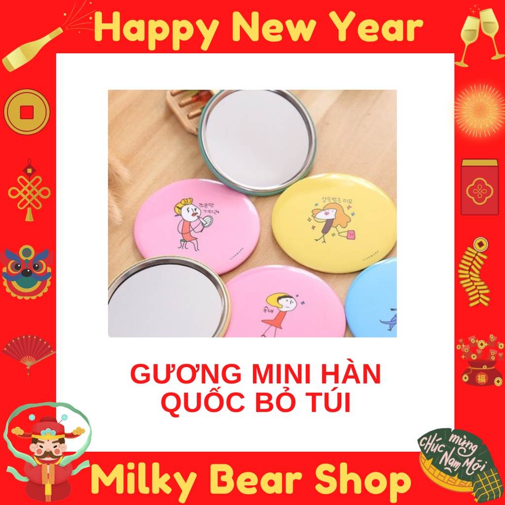 Gương mini dễ thương Hàn Quốc (mẫu giao ngẫu nhiên)