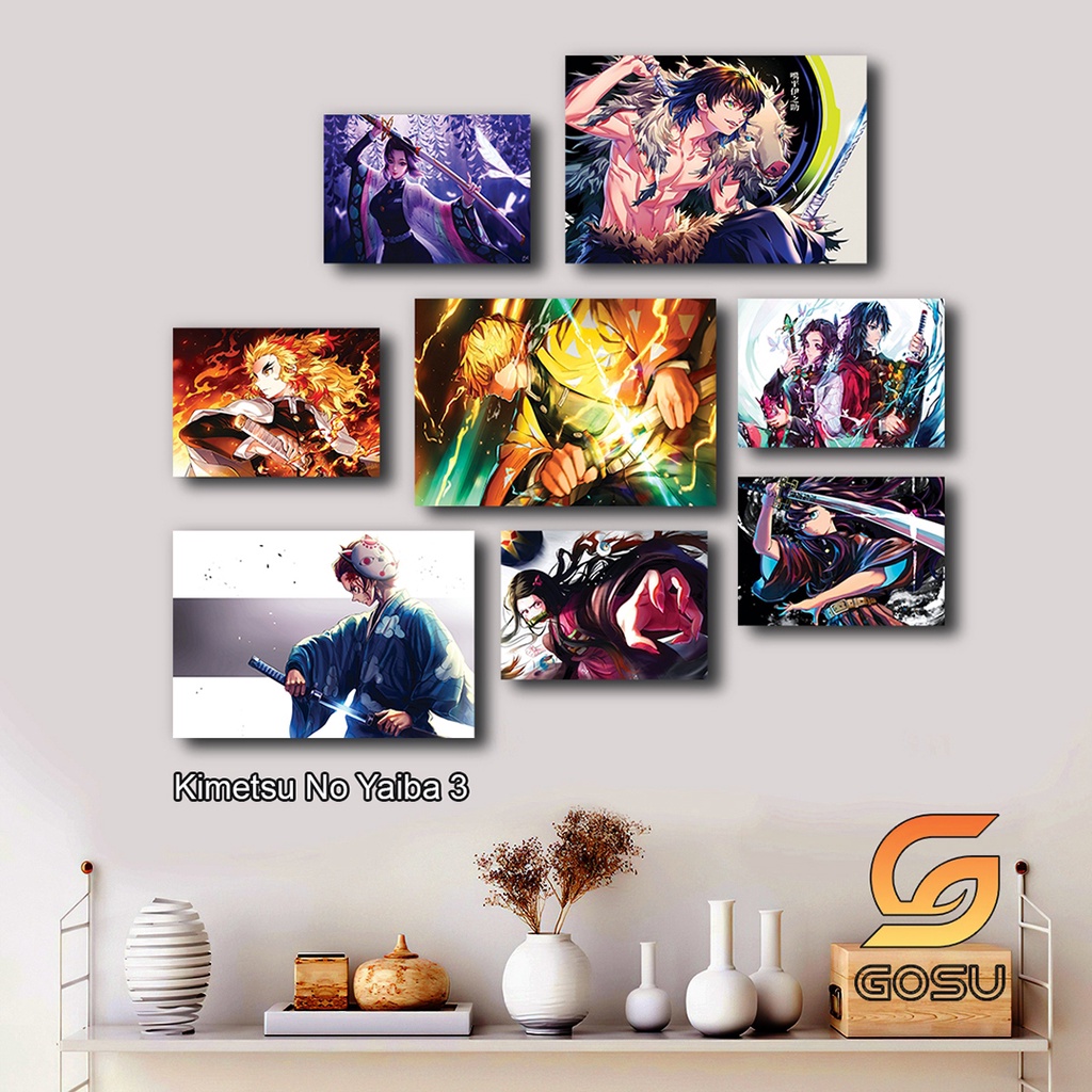 Chủ đề Demon Slayer - Kimetsu No Yaiba - Tanjiro - chất liệu Fomex Phủ Tráng Gương dày 5mm