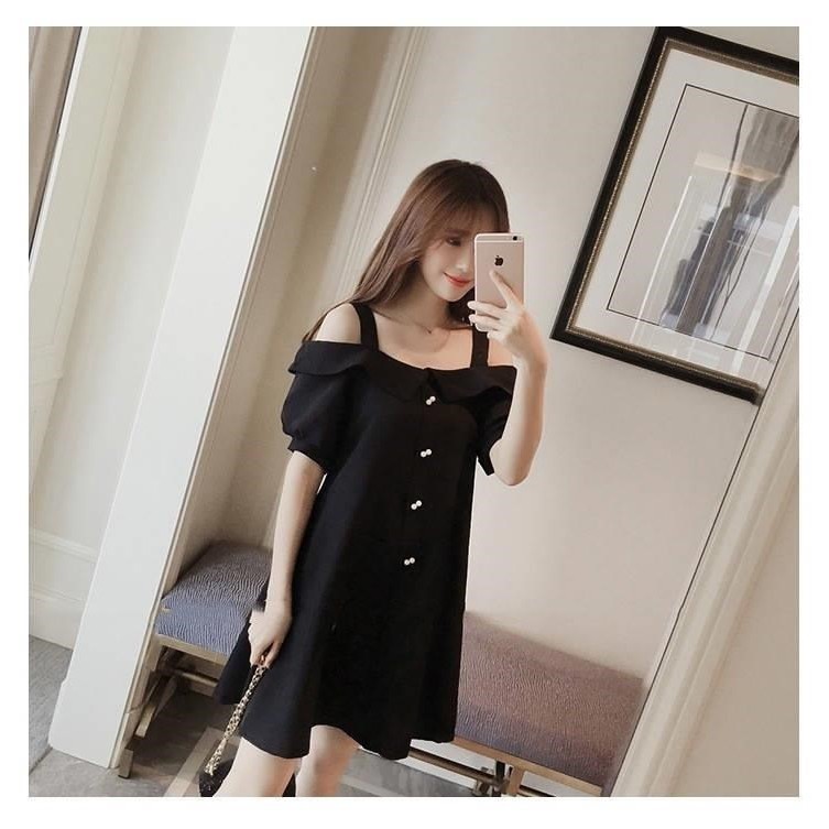 Đầm ngắn trễ vai dễ thương