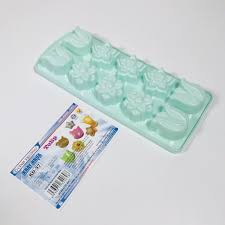 Khuôn Nhựa Làm Đá, rau cau hình 21 Trái Tim 3.5cm, hoa cúc, hoa tulip